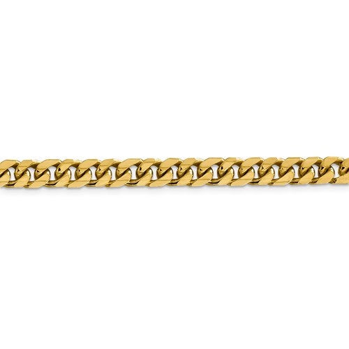 14k yellow gold 6.25mm miami cuban link bracelet anklet choker necklace pendant chain
