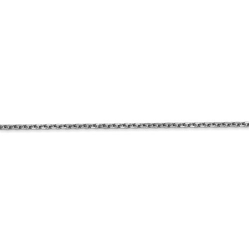 14k White Gold 1.65mm Diamond Cut Cable Bracelet Anklet Necklace Choker Pendant Chain