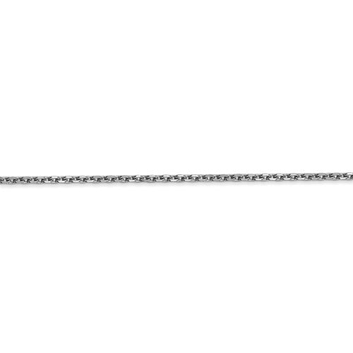 14k white gold 1.65mm diamond cut cable bracelet anklet necklace choker pendant chain