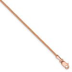 Load image into Gallery viewer, 14k Rose Gold 1.3mm Box Link Bracelet Anklet Choker Necklace Pendant Chain
