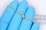 Φόρτωση εικόνας στο εργαλείο προβολής Συλλογής, 10k Yellow Gold 1.25mm Spiga Bracelet Anklet Choker Necklace Pendant Chain Lobster Clasp
