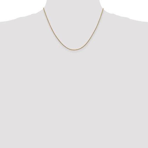 14k yellow gold 1.6mm round open link cable bracelet anklet choker necklace pendant chain