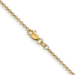 將圖片載入圖庫檢視器 14k Yellow Gold 1.4mm Round Open Link Cable Bracelet Anklet Choker Necklace Pendant Chain
