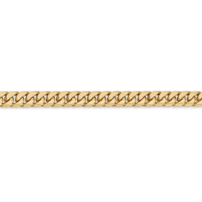 14k yellow gold 5mm miami cuban link bracelet anklet choker necklace pendant chain