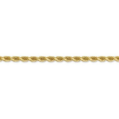 14k¬†solid yellow gold 3.5mm diamond cut rope bracelet anklet necklace pendant chain