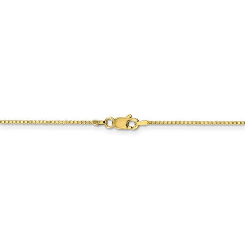 10k Yellow Gold 1.10mm Box Bracelet Anklet Choker Pendant Necklace Chain