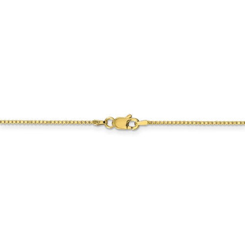 10k yellow gold 1.10mm box bracelet anklet choker pendant necklace chain