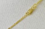 Load image into Gallery viewer, 14K Yellow Gold 1.45mm Diamond Cut Cable Bracelet Anklet Choker Necklace Pendant Chain
