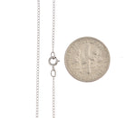 Carica l&#39;immagine nel visualizzatore di Gallery, 14k White Gold 0.5mm Thin Curb Bracelet Anklet Necklace Choker Pendant Chain
