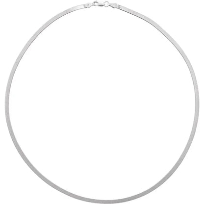 14k yellow white gold 2.8mm flexible herringbone bracelet anklet choker necklace pendant chain