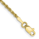 Lade das Bild in den Galerie-Viewer, 10k Yellow Gold 1.75mm Diamond Cut Rope Bracelet Anklet Choker Necklace Pendant Chain
