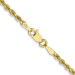 Kép betöltése a galériamegjelenítőbe: 10k Yellow Gold 2.25mm Diamond Cut Rope Bracelet Anklet Choker Necklace Pendant Chain
