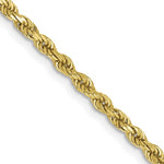 Carica l&#39;immagine nel visualizzatore di Gallery, 10k Yellow Gold 2.25mm Diamond Cut Rope Bracelet Anklet Choker Necklace Pendant Chain
