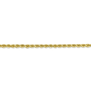 10k Yellow Gold 2.75mm Diamond Cut Rope Bracelet Anklet Choker Necklace Pendant Chain