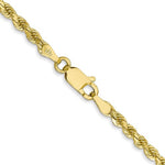 Load image into Gallery viewer, 10k Yellow Gold 2.75mm Diamond Cut Rope Bracelet Anklet Choker Necklace Pendant Chain
