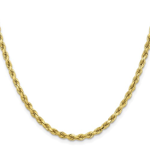 10k Yellow Gold 3.75mm Diamond Cut Rope Bracelet Anklet Choker Necklace Pendant Chain