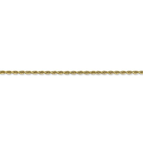 10k yellow gold 2mm diamond cut quadruple rope bracelet anklet choker necklace pendant chain