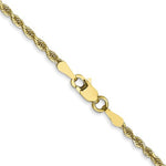 Afbeelding in Gallery-weergave laden, 10k Yellow Gold 2mm Diamond Cut Quadruple Rope Bracelet Anklet Choker Necklace Pendant Chain
