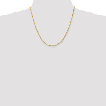 10k yellow gold 2.25mm diamond cut quadruple rope bracelet anklet choker necklace pendant chain