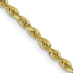 Afbeelding in Gallery-weergave laden, 10k Yellow Gold 2.25mm Diamond Cut Quadruple Rope Bracelet Anklet Choker Necklace Pendant Chain
