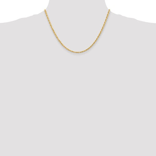 10k yellow gold 3mm diamond cut quadruple rope bracelet anklet choker necklace pendant chain