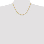 Load image into Gallery viewer, 10k Yellow Gold 3mm Diamond Cut Quadruple Rope Bracelet Anklet Choker Necklace Pendant Chain
