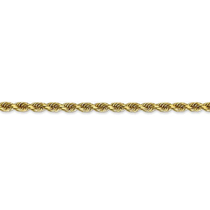 10k yellow gold 3.35mm diamond cut quadruple rope bracelet anklet choker necklace pendant chain