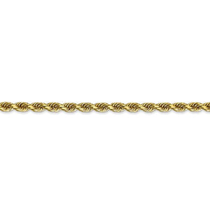 10k Yellow Gold 3.35mm Diamond Cut Quadruple Rope Bracelet Anklet Choker Necklace Pendant Chain
