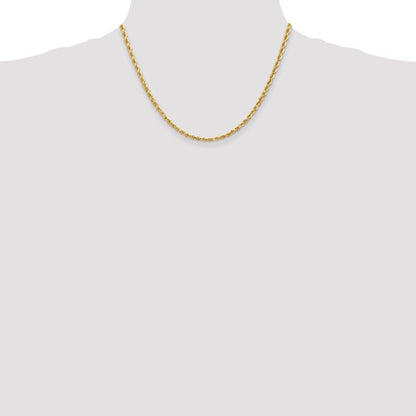 10k yellow gold 3.35mm diamond cut quadruple rope bracelet anklet choker necklace pendant chain