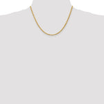 Load image into Gallery viewer, 10k Yellow Gold 3.35mm Diamond Cut Quadruple Rope Bracelet Anklet Choker Necklace Pendant Chain
