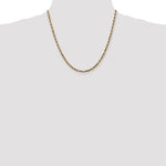 Charger l&#39;image dans la galerie, 10k Yellow Gold 4mm Diamond Cut Quadruple Rope Bracelet Anklet Choker Necklace Pendant Chain
