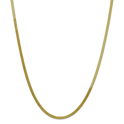 10k Yellow Gold 3mm Silky Herringbone Bracelet Anklet Choker Necklace Pendant Chain