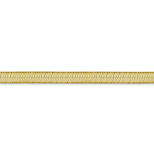 10k yellow gold 5mm silky herringbone bracelet anklet choker necklace pendant chain