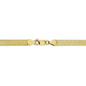 10k Yellow Gold 5mm Silky Herringbone Bracelet Anklet Choker Necklace Pendant Chain