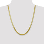 Load image into Gallery viewer, 10k Yellow Gold 5mm Silky Herringbone Bracelet Anklet Choker Necklace Pendant Chain

