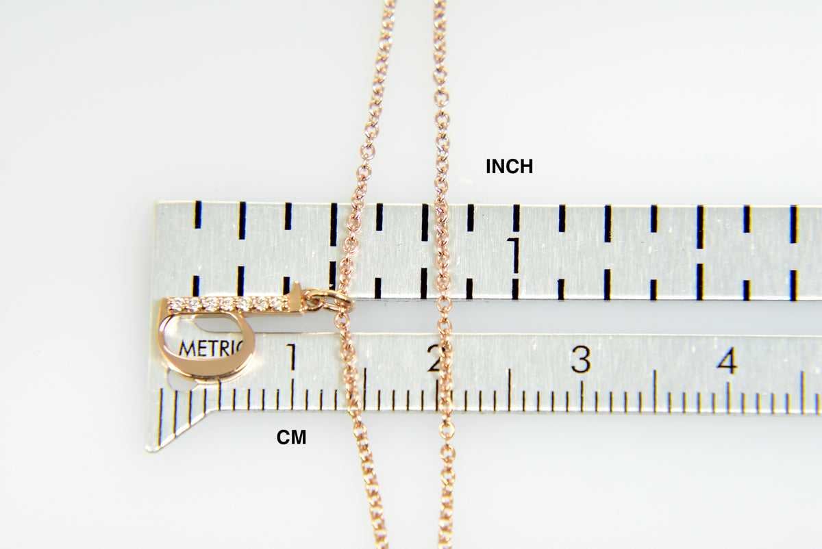14k yellow rose white gold .04 ctw diamond tiny petite lowercase letter b initial alphabet pendant charm necklace