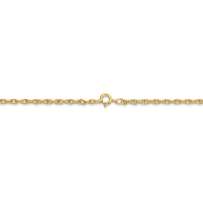 14k yellow gold 1.55mm cable rope bracelet anklet necklace choker pendant chain