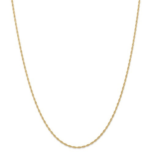 14k yellow gold 1.55mm cable rope bracelet anklet necklace choker pendant chain