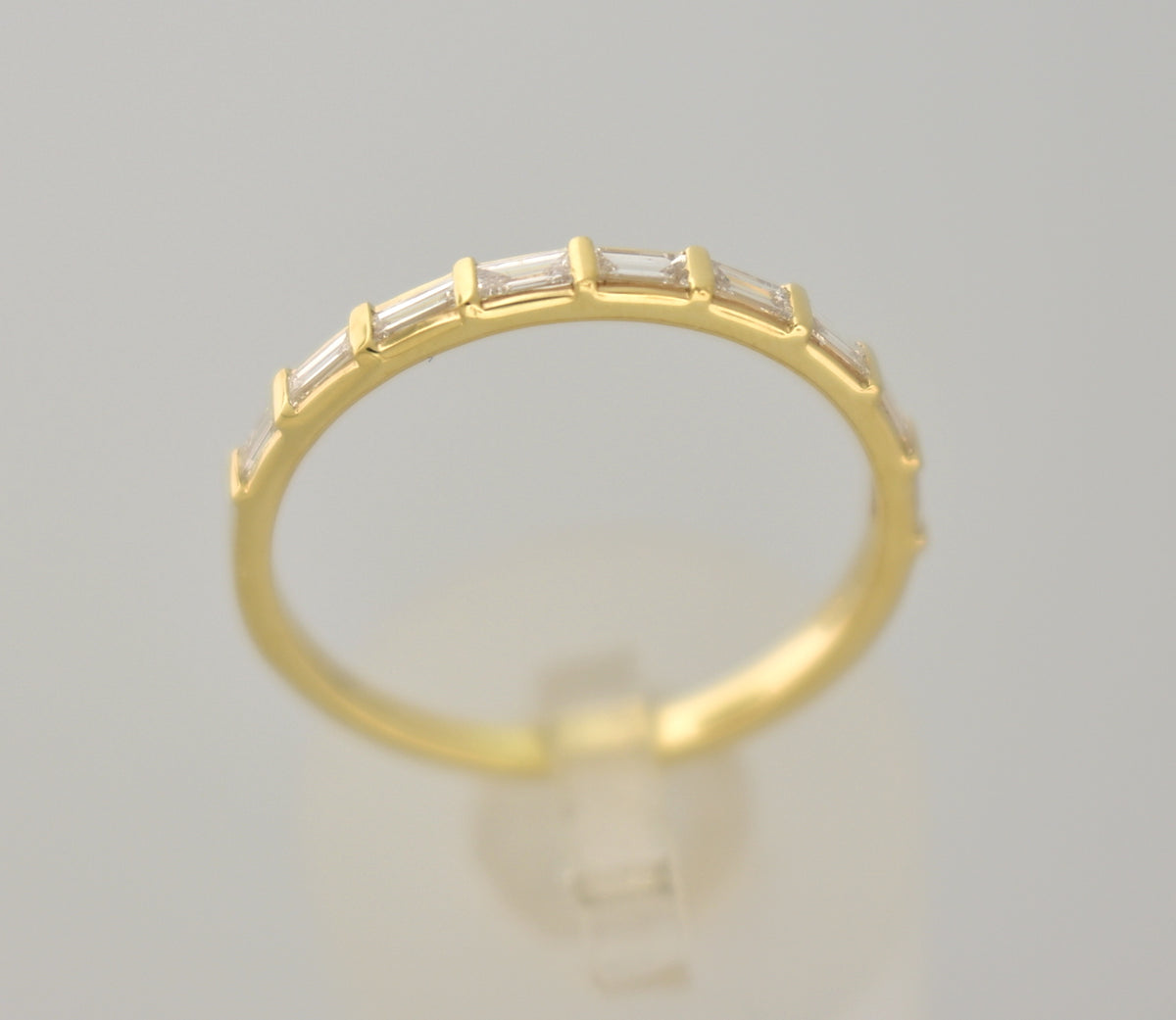 platinum 14k yellow white rose gold 1/4 ctw diamond baguette wedding anniversary band ring