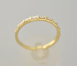 Kép betöltése a galériamegjelenítőbe: Platinum 14k Yellow White Rose Gold 1/4 CTW Diamond Baguette Wedding Anniversary Band Ring
