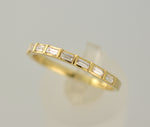 將圖片載入圖庫檢視器 Platinum 14k Yellow White Rose Gold 1/4 CTW Diamond Baguette Wedding Anniversary Band Ring
