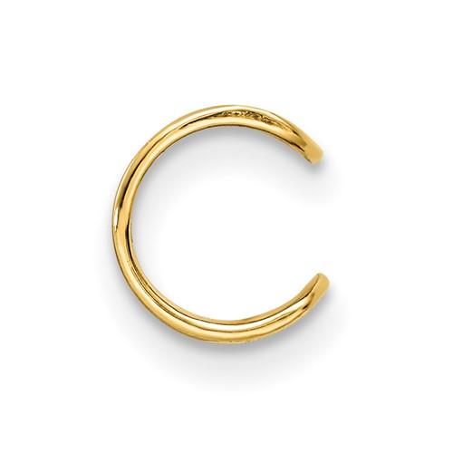 14k yellow gold ear cuff non pierced earrings one piece