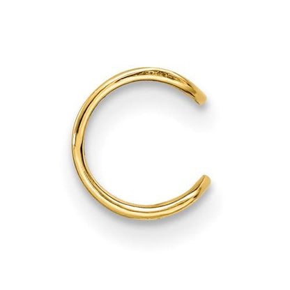 14k yellow gold ear cuff non pierced earrings one piece