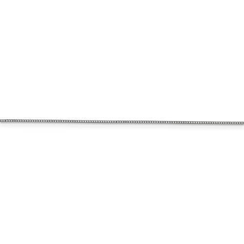 14k white gold 0.7mm box bracelet anklet necklace choker pendant chain