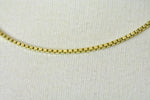 Load image into Gallery viewer, 10k Yellow Gold 2mm Box Bracelet Anklet Choker Necklace Pendant Chain
