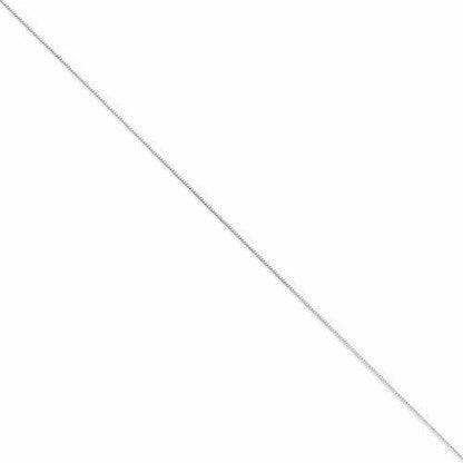 14k white gold 0.7mm box bracelet anklet necklace choker pendant chain