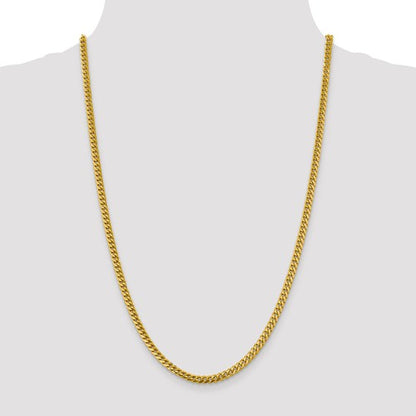 14k yellow gold 4.25mm miami cuban link bracelet anklet choker necklace pendant chain