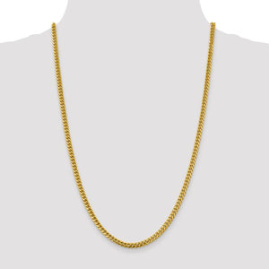 14K Yellow Gold 4.25mm Miami Cuban Link Bracelet Anklet Choker Necklace Pendant Chain