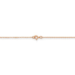 Φόρτωση εικόνας στο εργαλείο προβολής Συλλογής, 14k Rose Gold 0.5mm Cable Rope Thin Dainty Choker Necklace Pendant Chain
