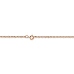 Load image into Gallery viewer, 14k Rose Gold 1.15mm Cable Rope Necklace Pendant Chain with Spring Ring Clasp 16 18 20 24 inches
